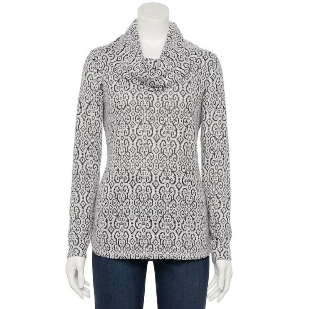 Women's Croft & Barrow® Cozy Cowl neck Sweater size L and XXL